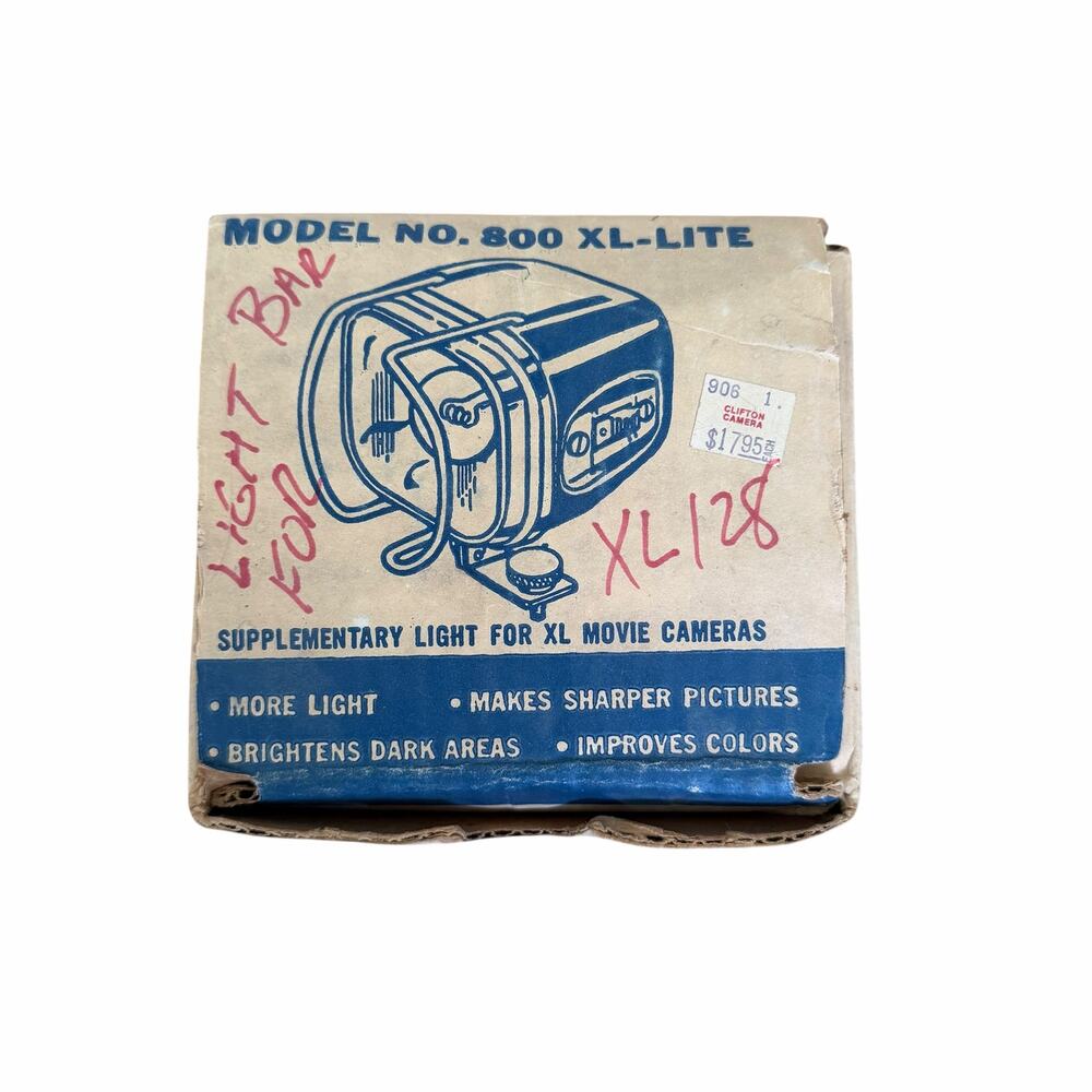 Vintage Acme-Lite Model No. 800 XL-Lite Movie Camera Light Untested